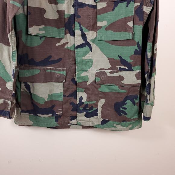 Army Hot Weather Combat Coat in Woodland Camo Size S Long - Picture 3 of 10